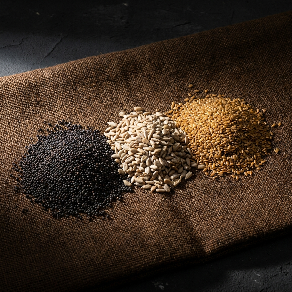 Oil seeds — canola, rapeseed, sunflower, flax